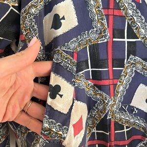 Men's Multicolor Patterned vintage, silk jacket